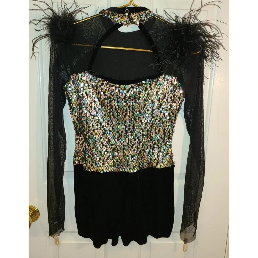 A wish come true Sequence costume leotard feather 222387 Did Ya  MA Medium adult